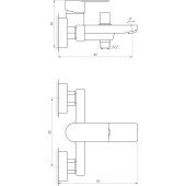 Смеситель для ванны TOPAZ SARDINIA TS 08131-H19 Смеситель для ванны TOPAZ SARDINIA TS 08131-H19