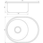 Мийка кухонна Mira MR 5745 D Decor 0.6