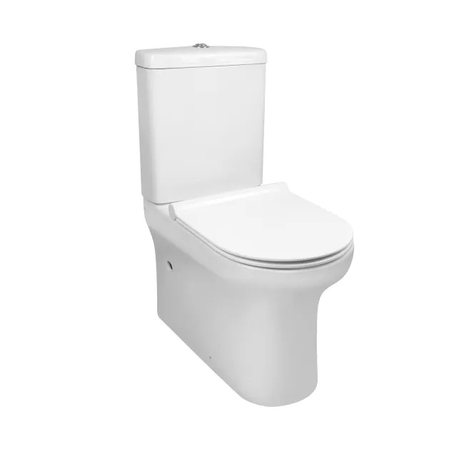 Унитаз-компакт Qtap Aquarius безободковый с сиденьем Soft-close QT2122C665PW Унитаз-компакт Qtap Aquarius безободковый с сиденьем Soft-close QT2122C665PW
