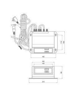 Контроллер Thermo Alliance TA72v1PID для управления вентилятором, насосом ЦО, комнатным термостатом