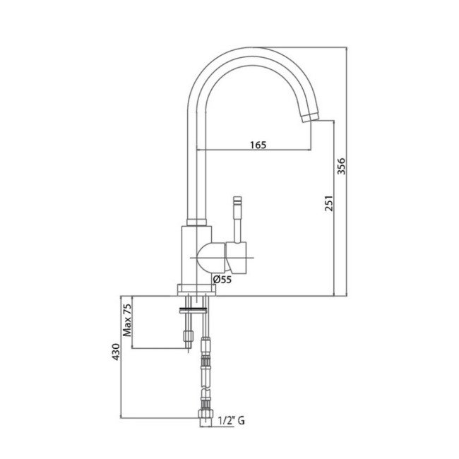 Змішувач для кухні Bianchi Mody LVMMDY2000ACRM 2