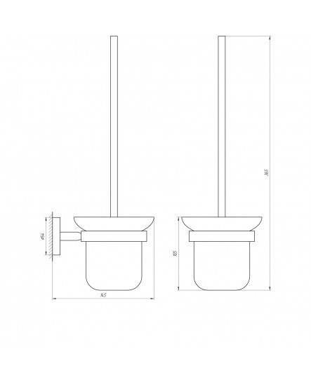 Ершик настенный Globus Lux BS8429A