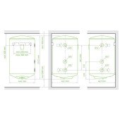 Комбінований водонагрівач Tesy Bilight 150 л, мокрий ТЕН 2,0 кВт (GCV9S1504420B11TSRCP) 301951