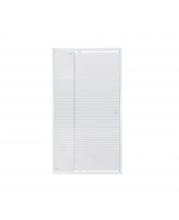 Душевая дверь в нишу Qtap Pisces WHI209-1.CP5 90-100x185 см, стекло Pattern 5 мм