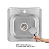 Кухонная мойка Lidz 4848 0,6 мм Micro Decor (LIDZ4848MDDEC06) Кухонная мойка Lidz 4848 0,6 мм Micro Decor (LIDZ4848MDDEC06)