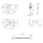 Змішувач для ванни Lidz (NKS) 12 32 006-1