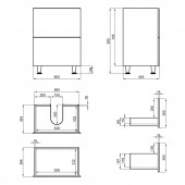 Тумба підлогова Qtap Tern 600х725х437 White QT1773TNL601W