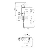 Змішувач для раковини Qtap Flaja 1010102C