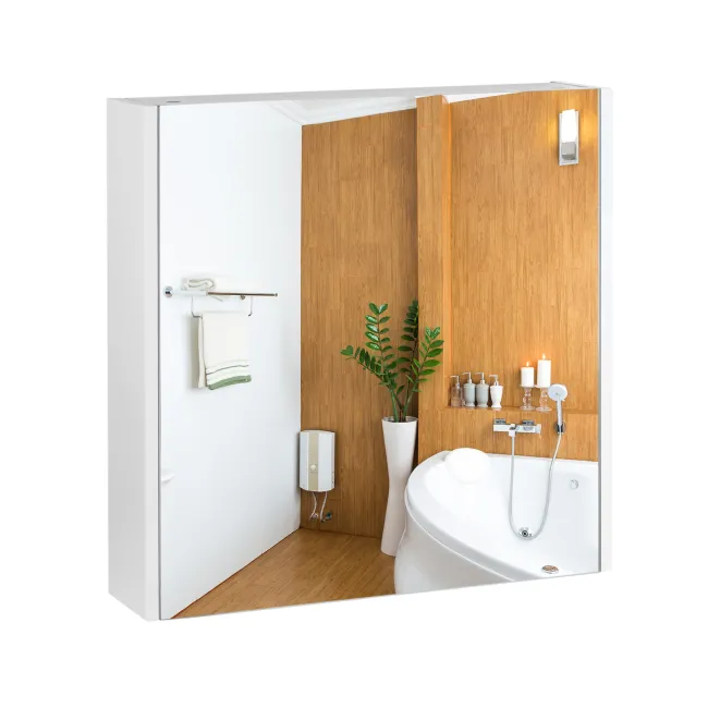 Зеркальный шкаф подвесной Qtap Scorpio 600х600х145 White QT1477ZP601W Зеркальный шкаф подвесной Qtap Scorpio 600х600х145 White QT1477ZP601W
