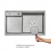 Кухонная мойка Qtap D7848-R 3.0/1.2 мм Satin (QTD7848R3012)