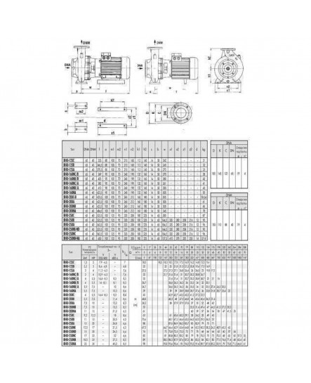 Насос моноблочный IR 40-125A 3,0 кВт SAER (40 м3/час, 27,5 м)