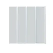 Штора на ванну Qtap Gemini WHI401314RP6 скло Pear 6 мм, 130x140 см