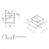 Кухонная мойка Qtap CS 5046 Grey (QT5046GRE471)