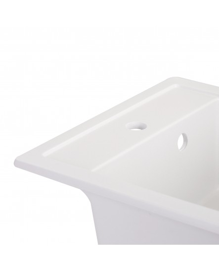 Кухонная мойка Qtap CS 5046 White (QT5046WHI650)