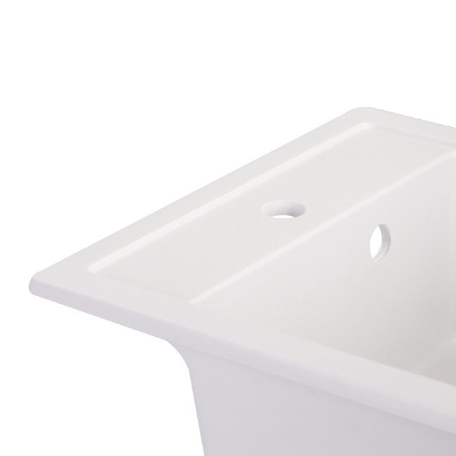 Кухонна мийка Qtap CS 5046 White (QT5046WHI650)