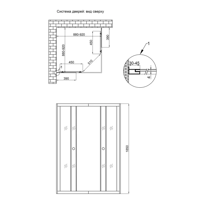 Душевая кабина Lidz Wiezak SC90x90.SAT.LOW.L, стекло Linie 4 мм без поддона 2 Душевая кабина Lidz Wiezak SC90x90.SAT.LOW.L, стекло Linie 4 мм без поддона 2