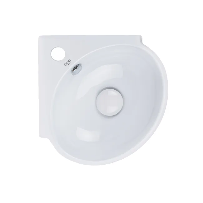 Раковина Qtap Leo 390x365x130 White с донным клапаном QT11115010W Раковина Qtap Leo 390x365x130 White с донным клапаном QT11115010W
