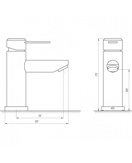 Смеситель для умывальника Globus Lux WIEN SBT2-101