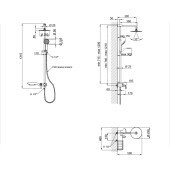 Душевая система Qtap WHI 1104 Душевая система Qtap WHI 1104
