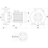 Насос моноблочный IR 32-160A 3,0 кВт SAER (20 м3/час, 37 м)