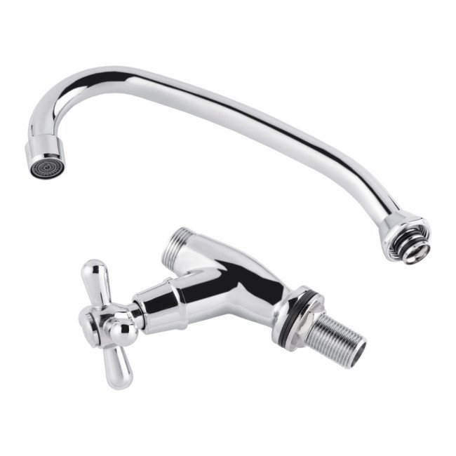 Кран на одну воду для кухні Lidz (CRM) Dominox 15 269F Кран на одну воду для кухні Lidz (CRM) Dominox 15 269F