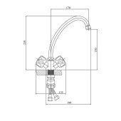 Смеситель для кухни SW Olympic 2710F
