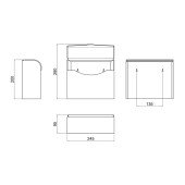 Тримач для паперових рушників Lidz (CRM) 121.04.03