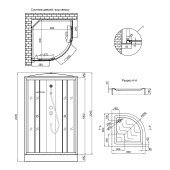 Душевой бокс Lidz Tani SB80x80.SAT.LOW.FR с поддон Kupala Душевой бокс Lidz Tani SB80x80.SAT.LOW.FR с поддон Kupala