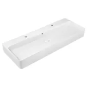 Раковина Qtap Nando 1100х420х135 White с донным клапаном QT1211K428W