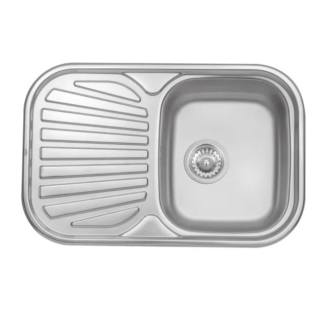 Кухонна мийка Qtap 7448 0,8 мм Satin (QT7448SAT08) Кухонна мийка Qtap 7448 0,8 мм Satin (QT7448SAT08)