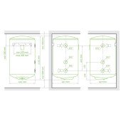 Комбинированный водонагреватель Tesy Bilight 120 л, мокрый ТЭН 2,0 кВт (GCV9S1204420B11TSRCP) 303303