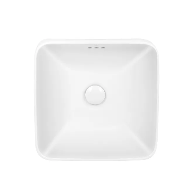 Раковина Qtap Jay 420х420х155 White с донным клапаном QT0711K424W Раковина Qtap Jay 420х420х155 White с донным клапаном QT0711K424W