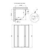 Душевая кабина Qtap Pisces CRM107-9SP5 75-90x75-90 см, стекло Pear 5 мм без поддона Душевая кабина Qtap Pisces CRM107-9SP5 75-90x75-90 см, стекло Pear 5 мм без поддона