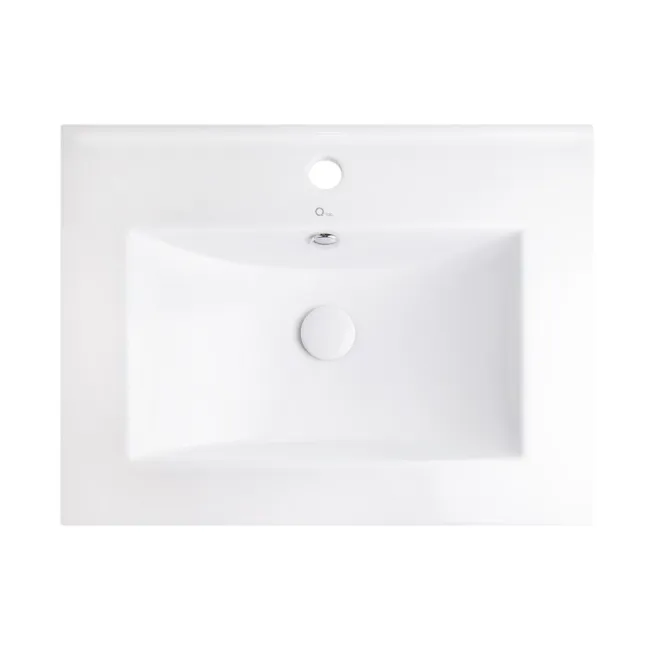 Комплект Qtap Albatross 605х825х460 White тумба підлогова + раковина урізна