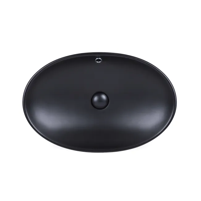 Раковина-чаша Qtap Dove 625х415х150 Matt black с донным клапаном QT063077MBMB Раковина-чаша Qtap Dove 625х415х150 Matt black с донным клапаном QT063077MBMB
