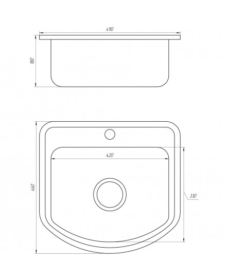 Мойка кухонная Mira MR 4946 D Decor