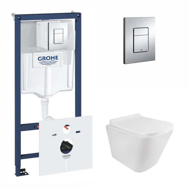 Набор инсталляция 5 в 1 Grohe Rapid SL 38827000 + унитаз с сиденьем Qtap Tern QT1733052ERW Набор инсталляция 5 в 1 Grohe Rapid SL 38827000 + унитаз с сиденьем Qtap Tern QT1733052ERW