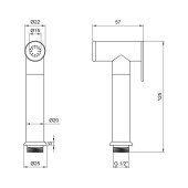 Лейка для гигиенического душа Lidz (CRM) 51 09 000 00 Лейка для гигиенического душа Lidz (CRM) 51 09 000 00