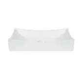 Раковина-чаша Qtap Crow 655х380х140 White с донным клапаном QT05117065HW