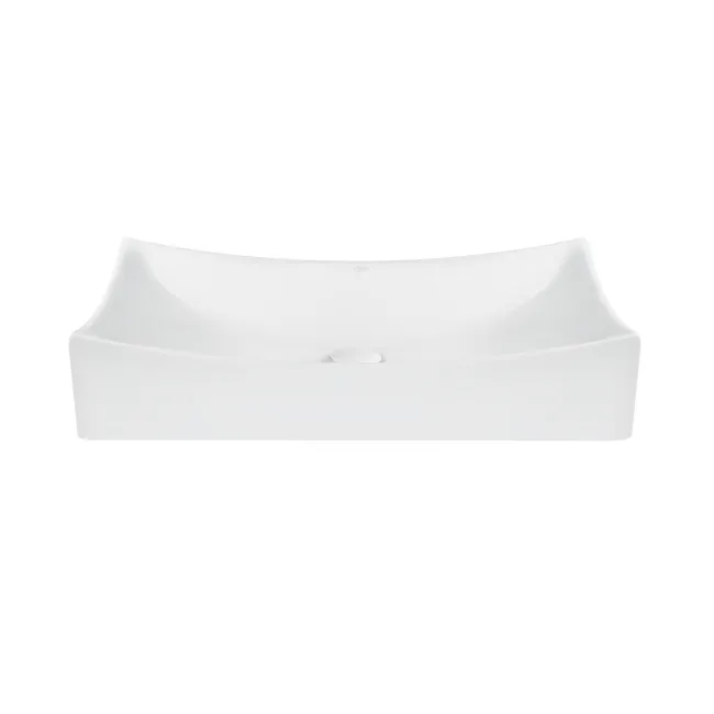 Раковина-чаша Qtap Crow 655х380х140 White с донным клапаном QT05117065HW