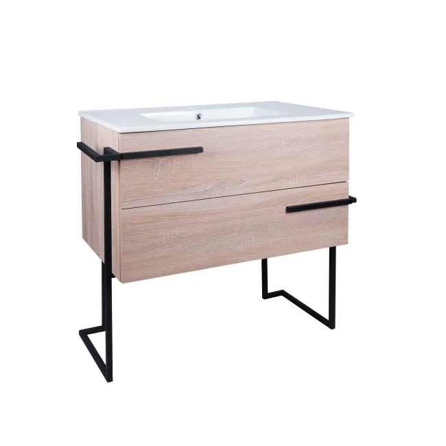 Комплект Qtap Taurus 800х800х437 Whitish oak тумба підлогова + раковина урізна QT2471TNT803WO Комплект Qtap Taurus 800х800х437 Whitish oak тумба підлогова + раковина урізна QT2471TNT803WO