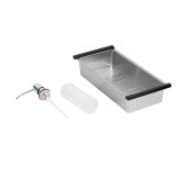 Набор 3 в 1 Qtap кухонная мойка DK6845R 3.0/1.2 мм Satin + сушилка + дозатор для моющего средства Набор 3 в 1 Qtap кухонная мойка DK6845R 3.0/1.2 мм Satin + сушилка + дозатор для моющего средства