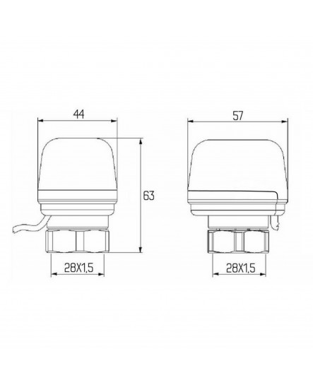 Сервопривод Icma 220V тип закрытый №983 (NC)