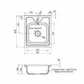 Кухонная мойка Lidz 6050 0,6 мм Satin (LIDZ605006SAT)
