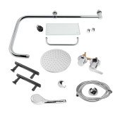 Душевой бокс Lidz Majatek SB90x90.BLA.LOW.TR, с поддоном Kupala Душевой бокс Lidz Majatek SB90x90.BLA.LOW.TR, с поддоном Kupala