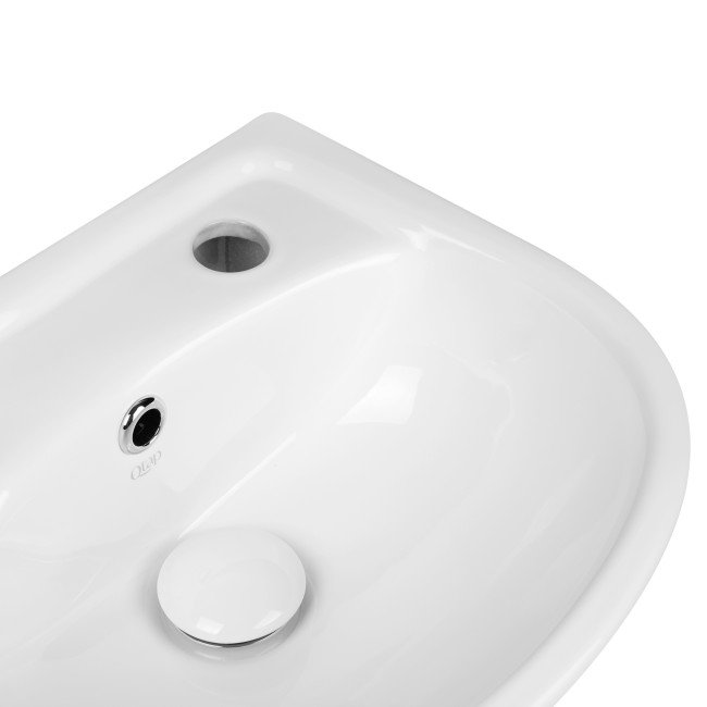 Раковина напольная с пьедесталом детская Qtap Baby 375x305x520 White с донным клапаном QT2311LP304BW Раковина напольная с пьедесталом детская Qtap Baby 375x305x520 White с донным клапаном QT2311LP304BW