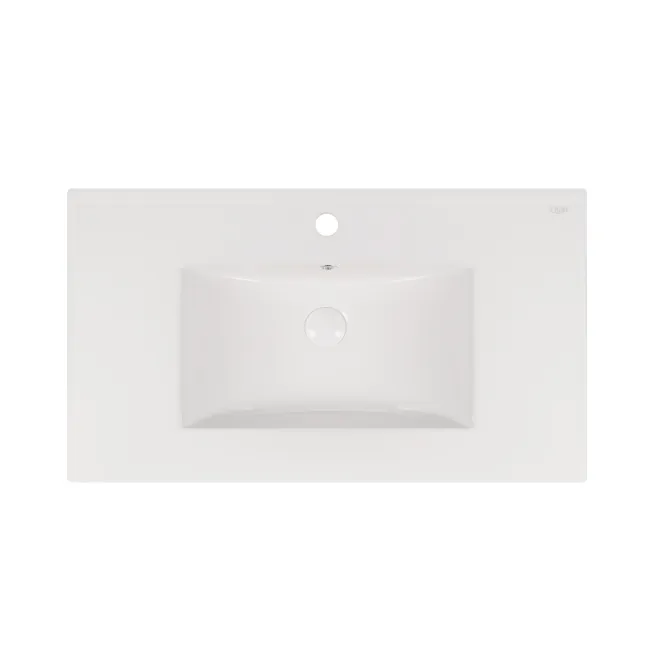 Комплект Qtap Taurus 800х800х437 Whitish oak тумба підлогова + раковина урізна QT2471TNT803WO