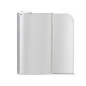 Штора на ванну Lidz Brama SS120x140L.CRM.TR скло прозоре, 6 мм, ліва