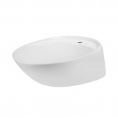 Раковина-чаша Qtap Scorpio 590х380х190 White с донным клапаном QT14111037W