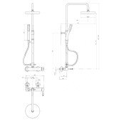 Душевая система Bianchi Mody ESDMDY2025CRM Душевая система Bianchi Mody ESDMDY2025CRM